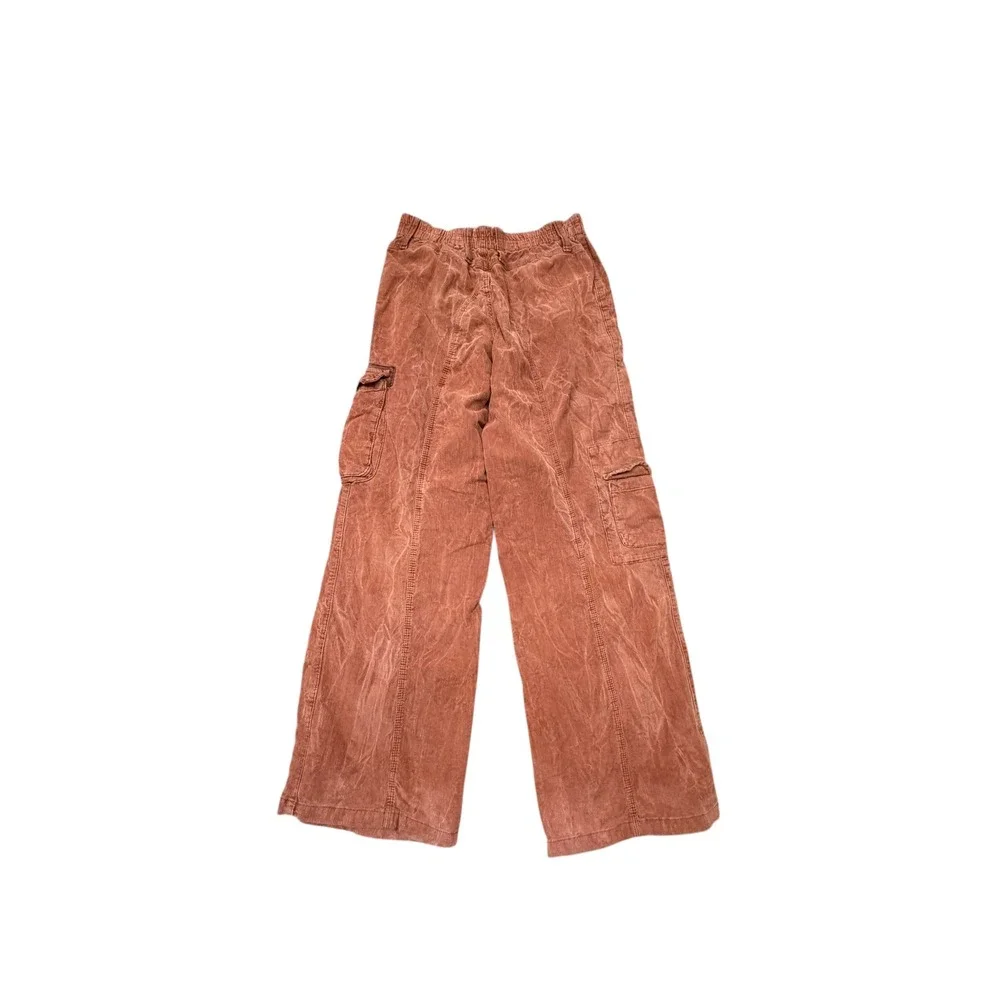 BDG Urban Outfitters Corduroy Cargo‎ Pants Rust Orange Wide Leg Women's Size S - Picture 12 of 12